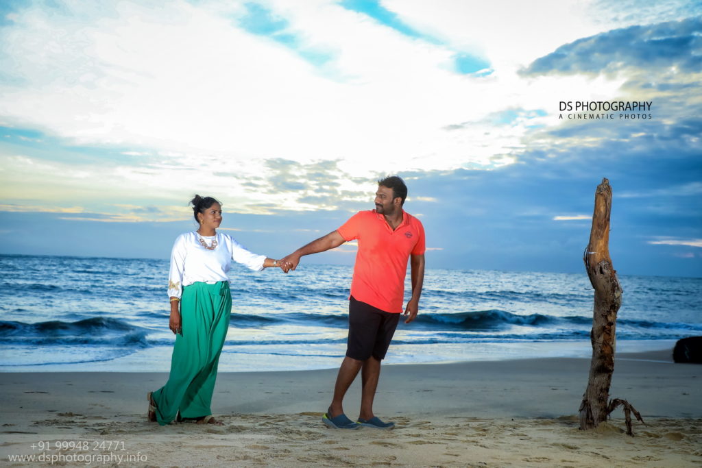 Post Wedding Outdoor Photography at Marari Beach Alleppey
